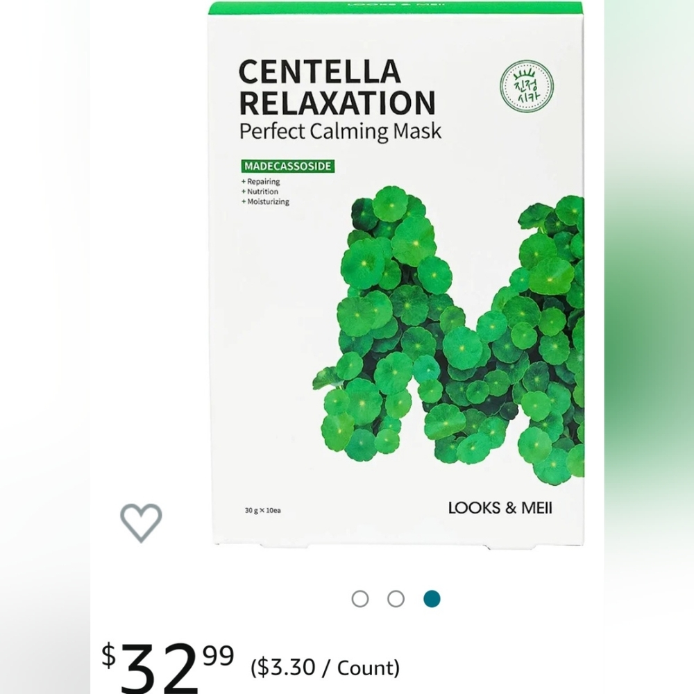 *NWB* Centella Relaxation Perfect Calming Mask, 10 Pack